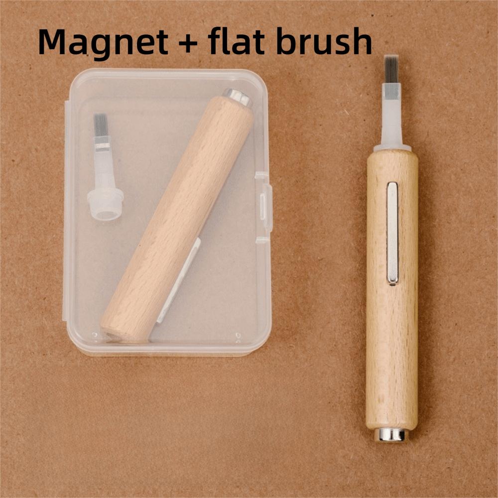 1Set Cat Eye Strong Magnet UV/LED Gel Replacement Brush Nail Magnetic Stick For Nail Art Design with Interchangeable Brush Heads