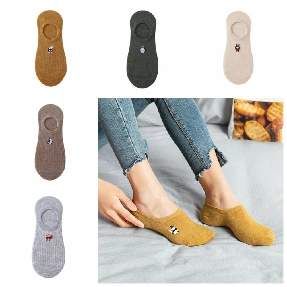 10Pairs Cartoon Sweet Short Socks Animal Invisible Ankle Socks Cute Thin Boat Socks Streetwear