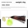 45g Bucktail Spinner Bait Bucktail Design Musky Spinner Bait Fishing Spinner Bait  Fishing Lures
