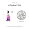 Charms Copperpink-Purple Happy Gummy Bear Pendants Fit Charms Plataoriginal Bracelet Bead Women Jewellery Making Gifts