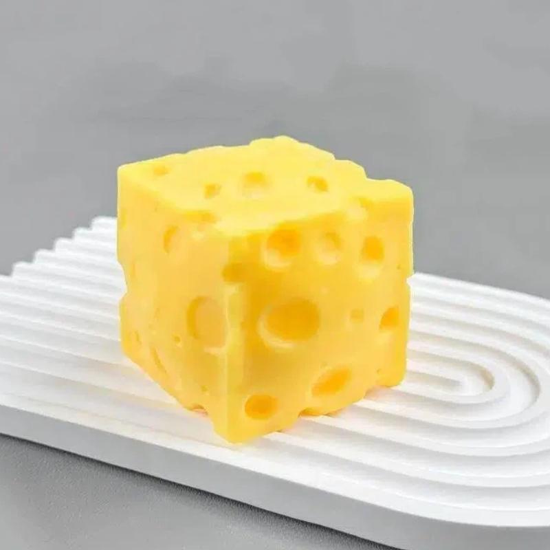 1 pièce Jouets de décompression doux à montée lente Simulation de fromage Jouet à presser Mignon Décoration de bureau Cadeau pour Chambre Bureau Relaxant