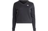 Women's Essentials 3-Stripes V-Neck Sweatshirt Black IQ4835