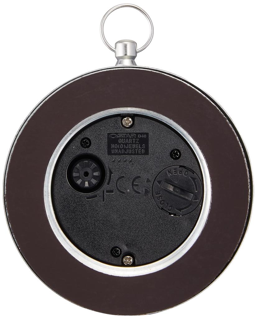 Dulton Magnetic A Small Clock with a Magnetic Height Width Depth Model Clock, Round, Black. Closure. Dimensions 73mm, 65mm, 23mm. Number