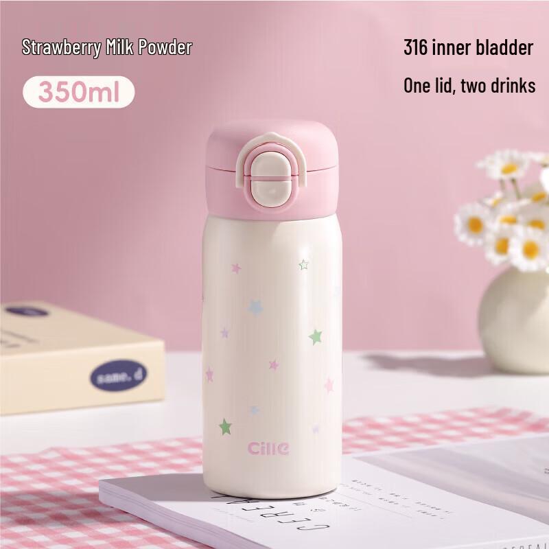 Cille 316 Stainless Steel Dual-Drink Thermal Water Bottle