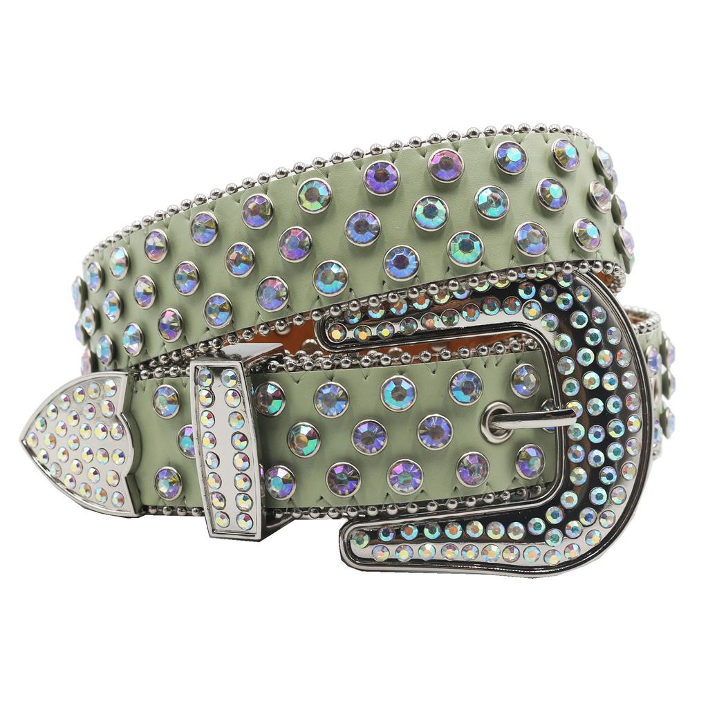 Special Offer Rhinestone Belt, Punk Belt, European and American Style, Rhinestone Rock and Roll Fashion Belt