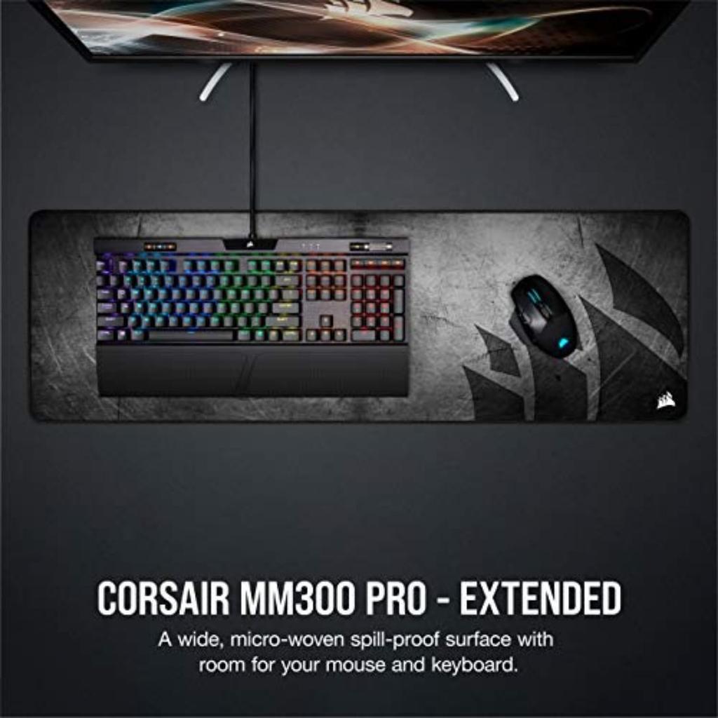 Corsair MM300 PRO –Extended- Splash-proof and Stain-resistant Gaming Mouse Pad CH-9413641-WW MS470