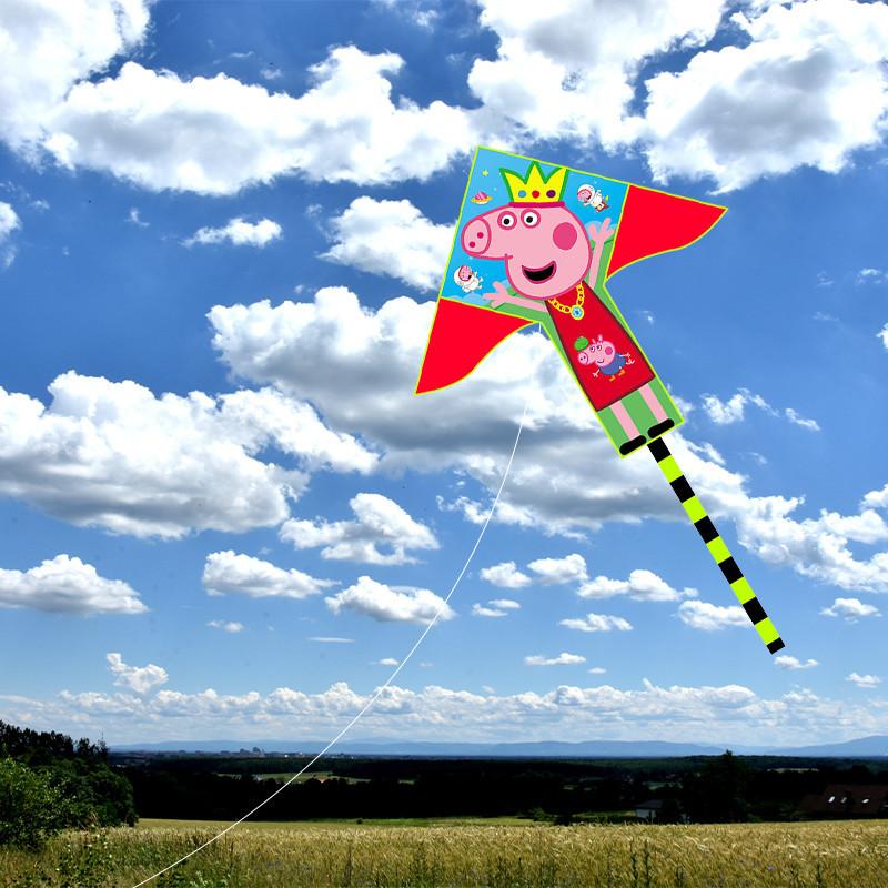 Weifang Kite New 2 Meter Triple Puzzle Kite Children Adult Long Tail Kite Outdoor Cartoon Patchwork Kite