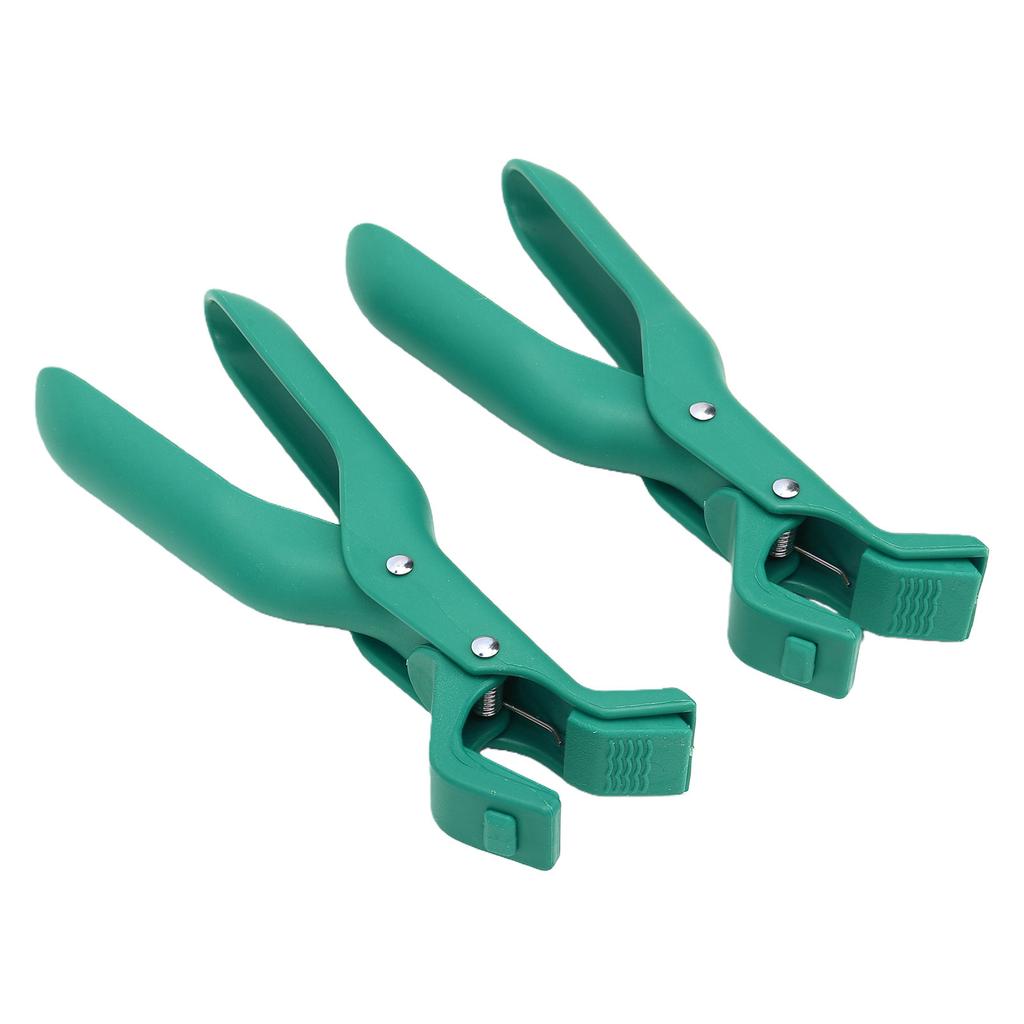2pcs Anti Scald Bowl Clip Antislip Multifunction Hot Dish Plate Gripper Tongs for Kitchen Red