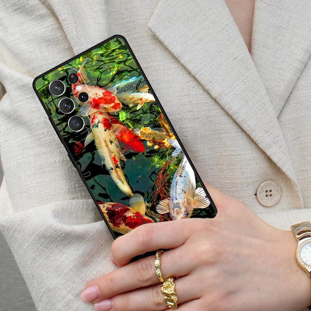 KOI CARP FISH Cell Phone Case for Samsung Galaxy S26 Ultra S25 S24 S23 S22 S21 S20 Note10 Cover