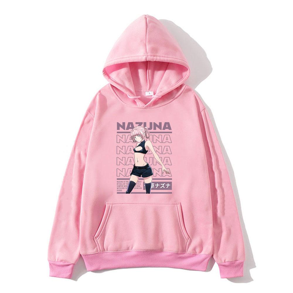 Anime Hoodies Call of The Night Yofukashi No Uta Print Unisex Women Fashion Oversized Sweatshirts Hoodie Harajuku Pullover Clothing