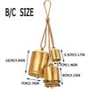 Metal Christmas Cow Bells Vintage Tranquil Wind Chimes  Christmas Tree Decoration