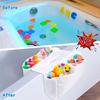 Multi-compartment Baby Bath Toy Storage Mesh Design Bath Plaything  Bag  Bathtub