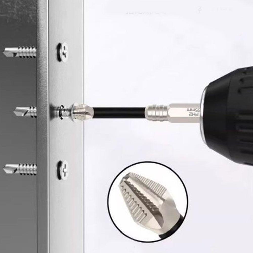 Zink Zinklegierung Stahl Magnetischer Bit-Einsatz Schlagfest PH2 Schraubendreher-Bits Schraubendreher Handwerkzeug