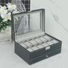 Leder Mehrfach-Uhren- & Schmuck-Präsentationsbox