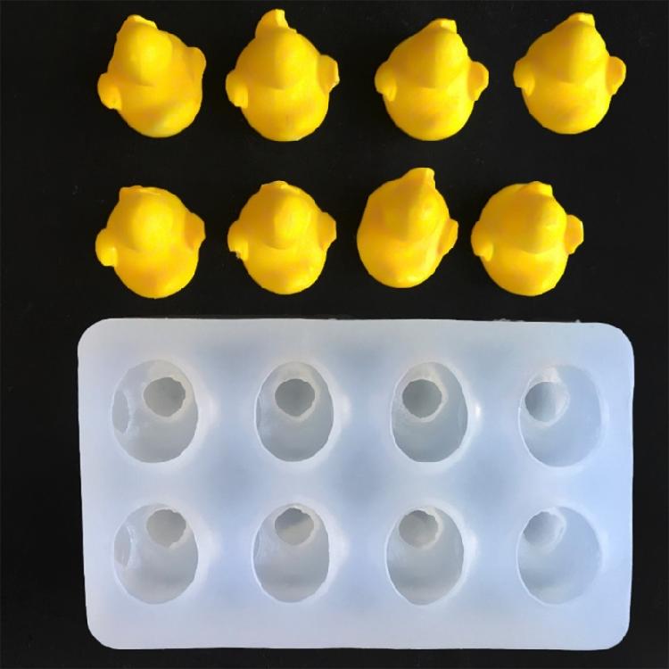 Lovely Cartoon Animal Candle Molds Little Yellow Duck Silicones Mould Ornament Molds Casting Mould Craft Supplies
