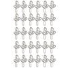 30pcs Sturdy Metal Curtain Hook Rustproof Designs Accessory for Various Curtain Types In Living Room or Bedroom