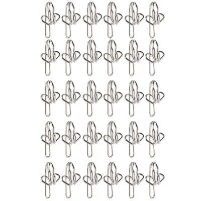 30 stuks Stevige Metalen Gordijnhaak Roestvrij Ontwerpen Accessoire voor Diverse Gordijnsoorten In Woonkamer of Slaapkamer