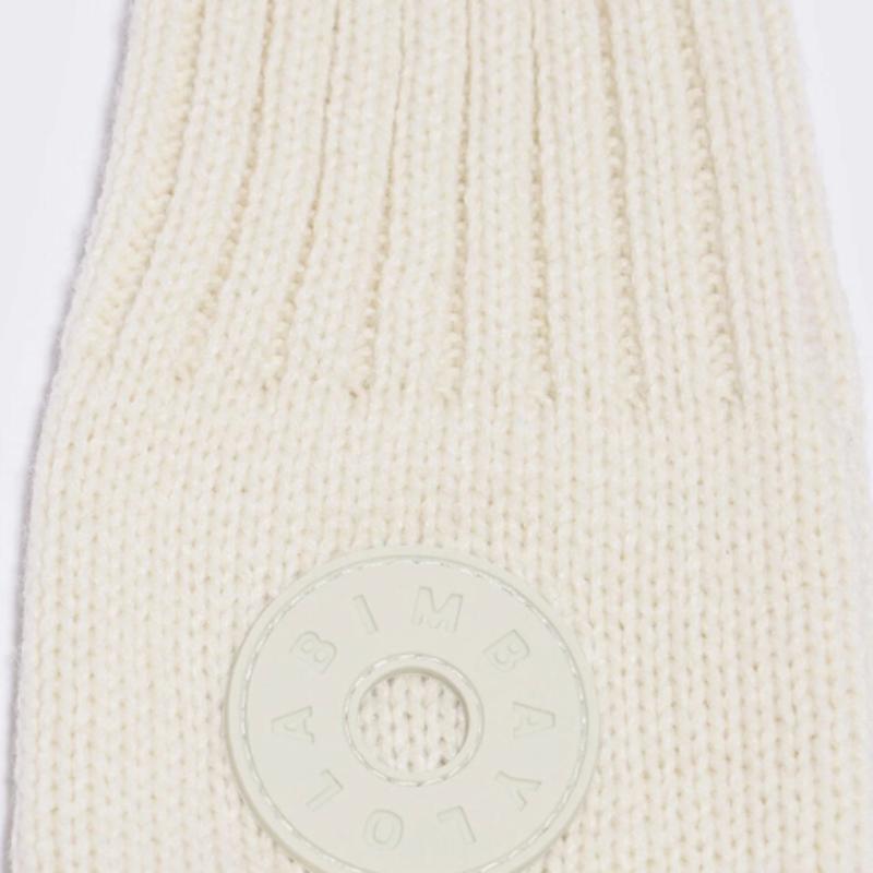 BIMBA Y LOLA [22FW] BIMBA Y LOLA Ivory Knit Kimo Gloves B226JIG002IVB