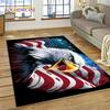 3D roztomilá sova Eagle Birds Kreslený koberec Koberec do obývacího pokoje Ložnice Dekor, podlahová rohož Protiskluzová dekorace na pohovku Rohožka dárek Kid