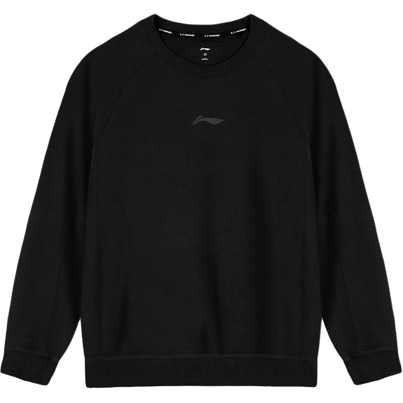 

Li Ning CBA Весна-Осень Простая Мода Приятный к Коже Дышащий Пуловер Худи с Круглым Вырезом Унисекс Топы AWDVF67-3 S