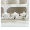 LISM Mutton-Fat Jade Ceramic Portable Travel Tea Set