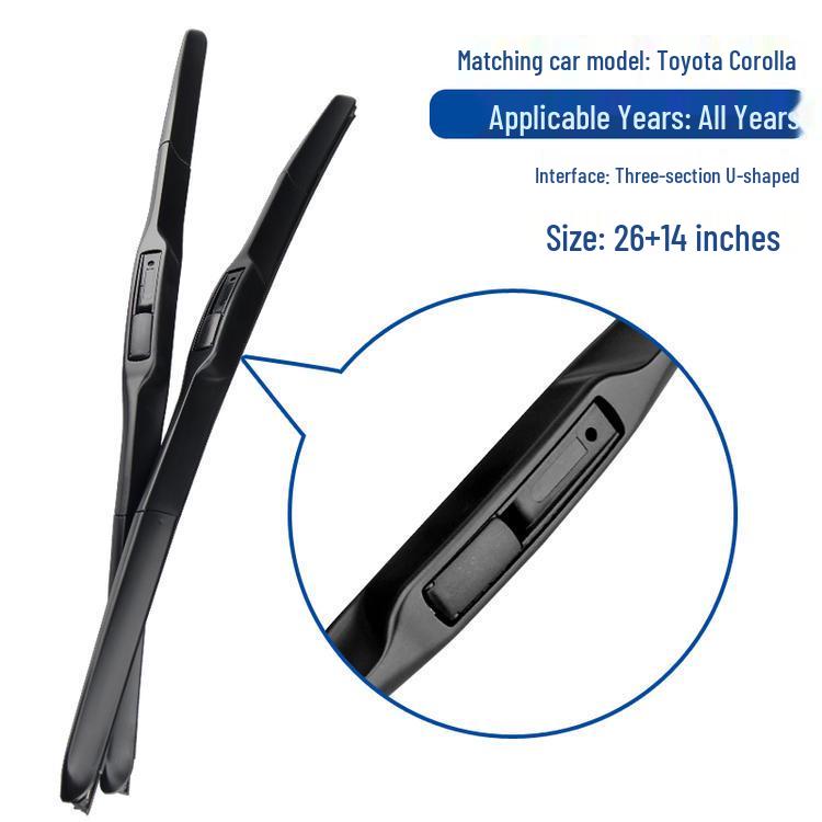 Double-layer Wiper Blade for Toyota Corolla Three-Section Dual-Engine Model