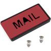 Superbobi Mailbox Flag Front Mount Brick Stone Mailbox Stylish Replacement 4" X 2" X 0.5" (Black)