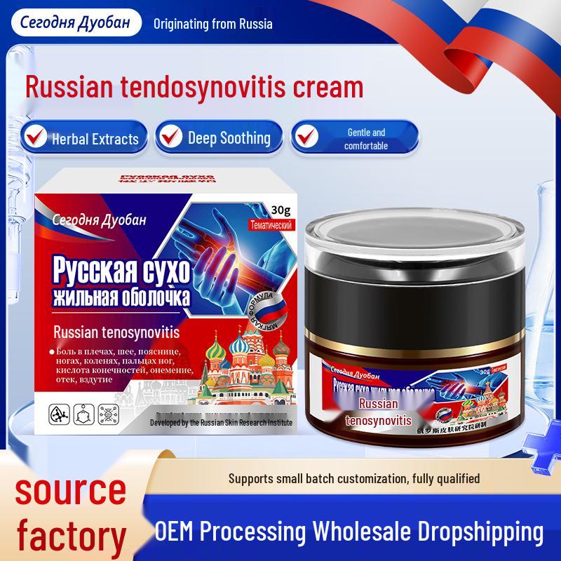 

Русский крем для сухожилий для запястья, суставов и мышц, Пластырь от hallux valgus и Костно-проникающий крем для снятия скованности. 30g/Bottle