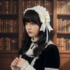 Ribbon Bow Lolita Lace Headband Sweet Maid Cosplay Headdress Cute Ruffled Hairband  Girls