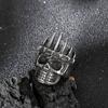 Titanium Steel Ghost Head Ring Mens Stainless Steel Punk Jewelry #7~#12