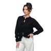 Women's Loose Fit Long Sleeve Color Knit Cardigan with Tie Waist for Casual Wear