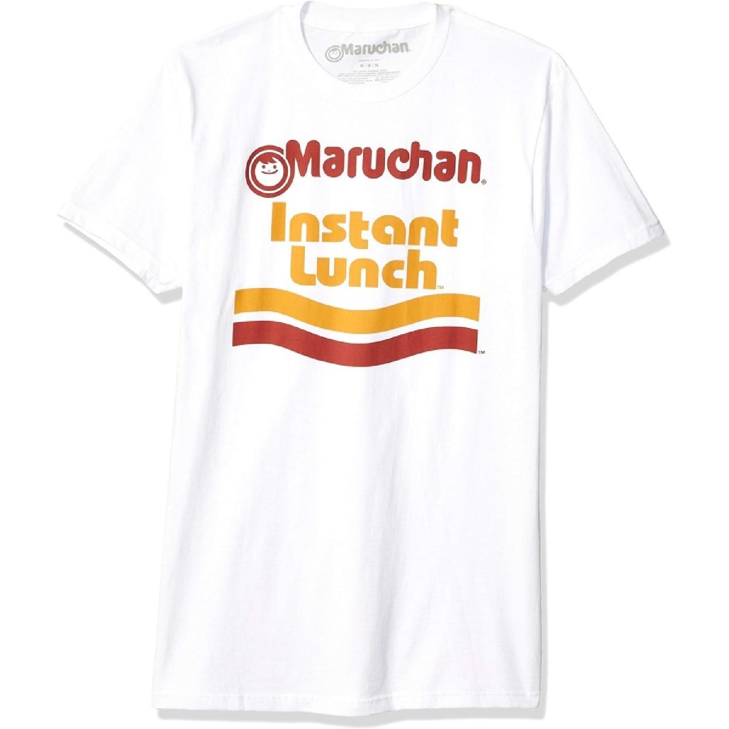 Maruchan unisex adult Ramen Noodle Instant Lunch Logo T-shirt T Shirt, White, X-Small US S