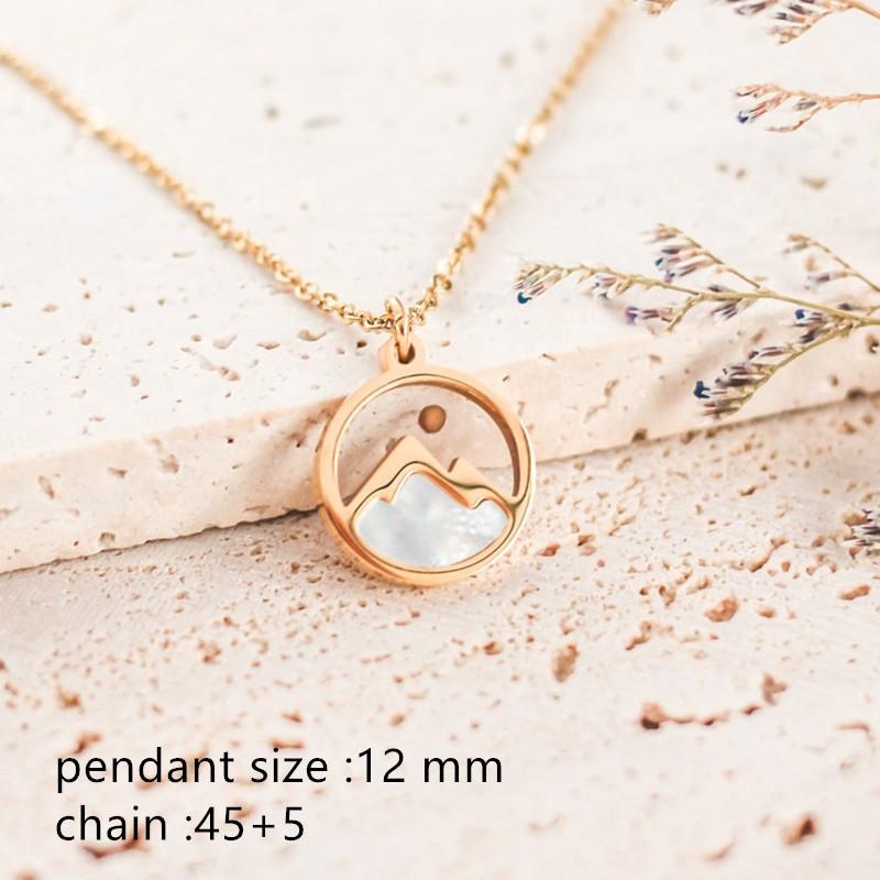 Stainless Steel Seed Necklace of Mountain Mustard Cabbage
