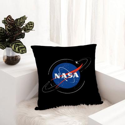 Federa Cuscino Spazio N-NASA Tessuto Peluche Federa Morbida Stampa Fronte/Retro Copricuscino Divano Copricuscino