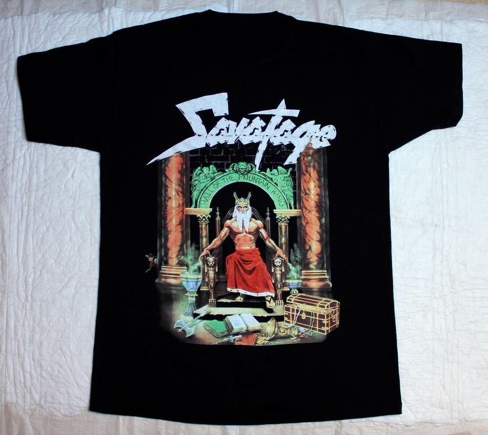 

SAVATAGE HALL OF THE MOUNTAIN KING 1987 Black Unisex S-234XL cg715 Unisex T-Shirt XXXL