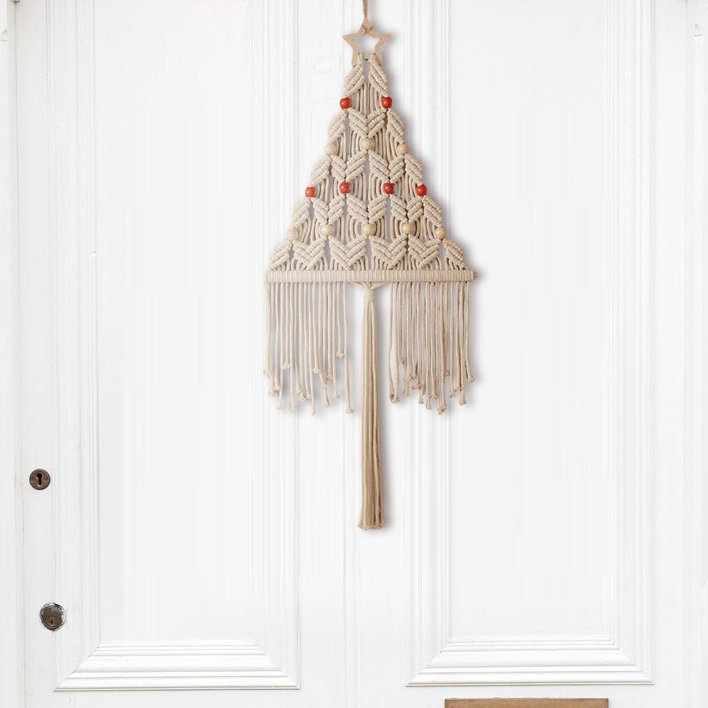 Christmas DIY Handmade Cotton Rope Weaving Christmas Tree Material Package, Christmas Party Decoration, Cotton Rope Christmas Tree