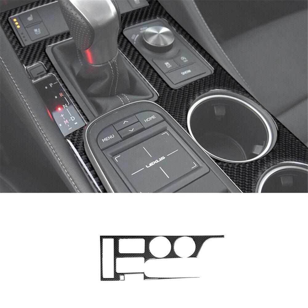 1pc For Lexus RC300 350 2015-20 Carbon Fiber Gear Shift Cup Holder Interior Trim