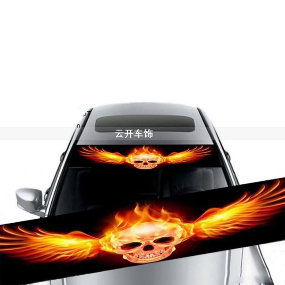 

Car Front Windshield Sticker Front and Rear Gear Decorative Sunshade Sticker Modified Personalized Car Sticker Waterproof 21*133CM