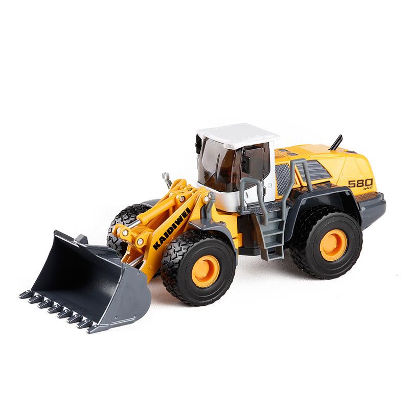 1/50 Planierraupe Radlader LKW Diecast Miniatur Spielzeugauto Modell Baustellenfahrzeug Freilaufende Räder Sammlung Geschenk Junge Kinder