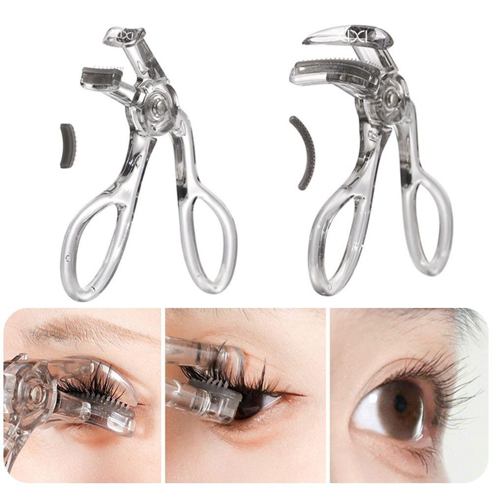 Wide-Angle Lash Curler Long-Lasting One-Clip Eyelash Curler Portable Eyelash Curler Makeup Tool