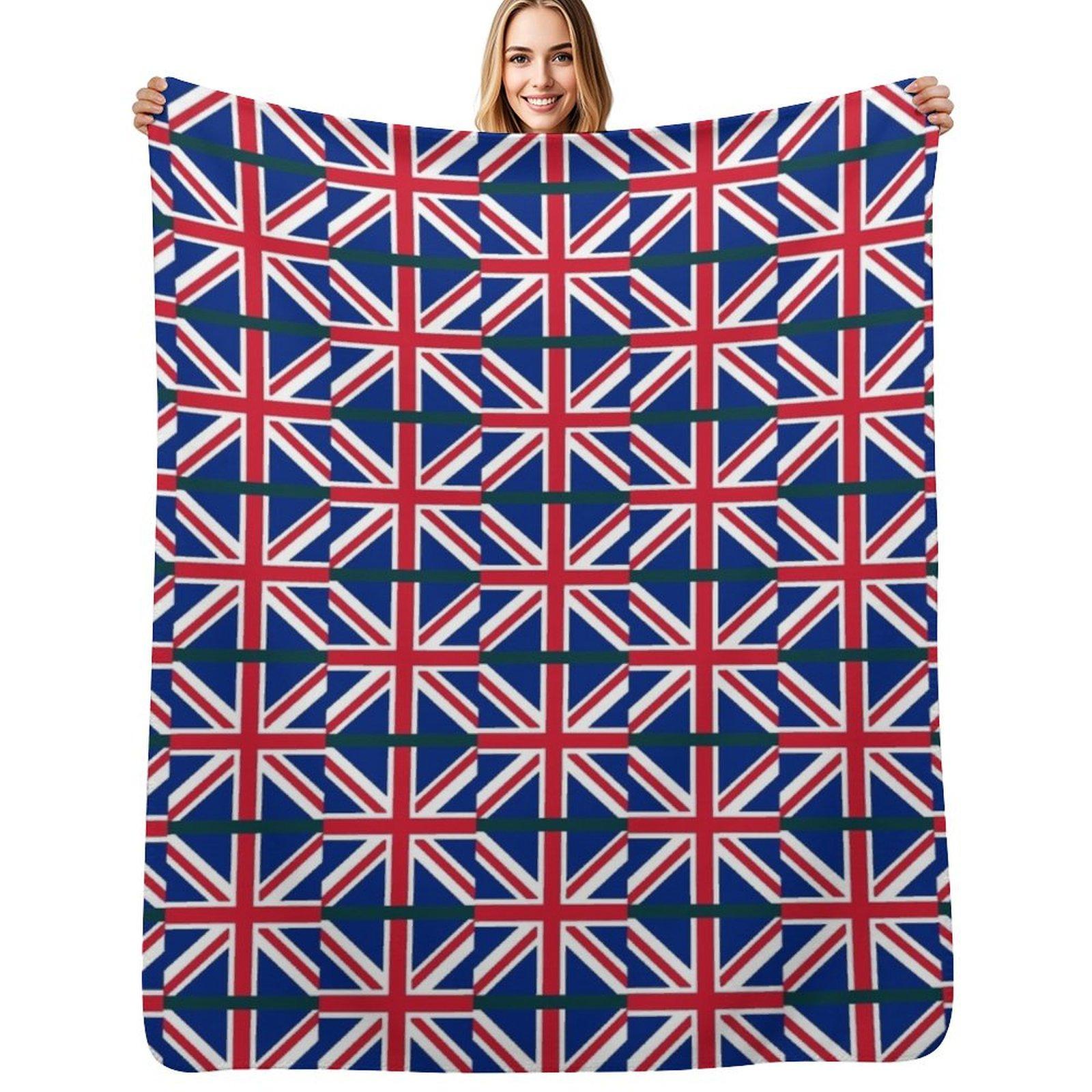 Flag United Kingdom Sleeveless Top Throw Blanket Warm Throw Blanket Gift for Anniversary 102x76cm(40x30in)