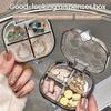 Multi-function Portable Pill Case Moisture-proof Transparent Travel Pill Organizer Mini Reusable Jewelry Storage Box