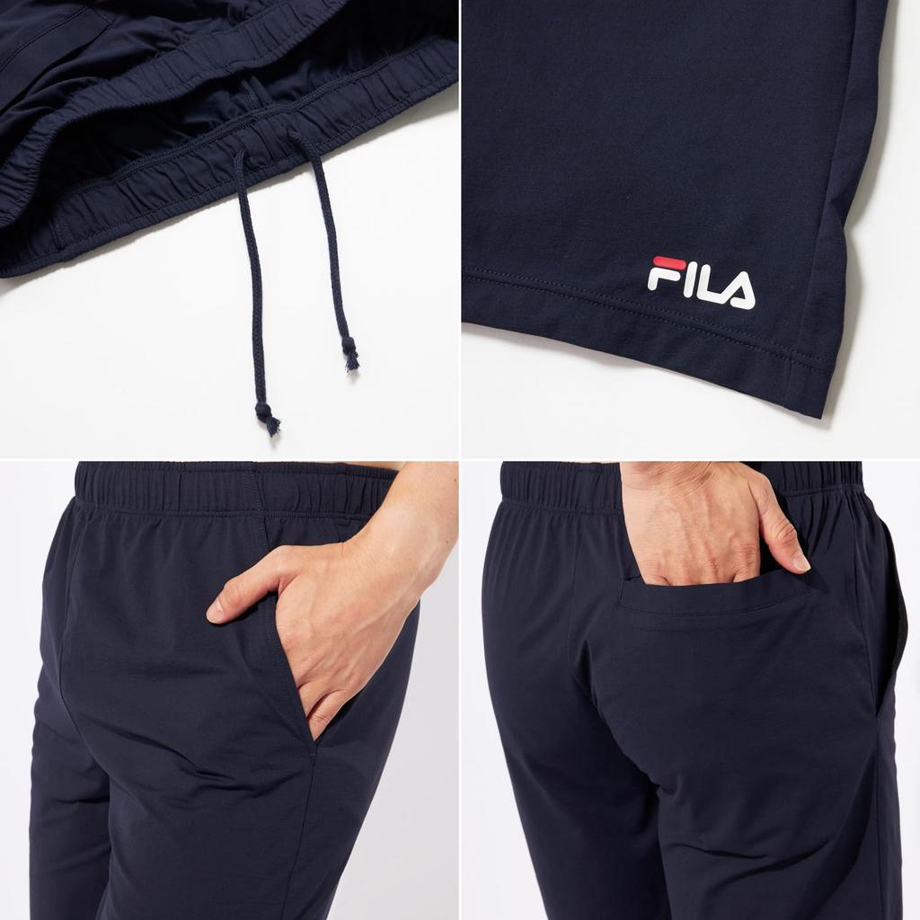 Fitness Bademode Badehose Badekappe Set für 3L [FILA] + Herren, Marineblau,