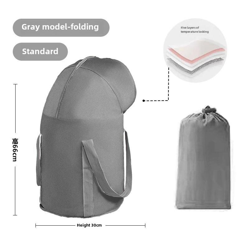 

Складная дорожная ванночка для ног: Портативный, изолированный, сверхглубокий дизайн для защиты икр; Универсальное решение для домашних ванночек для ног.