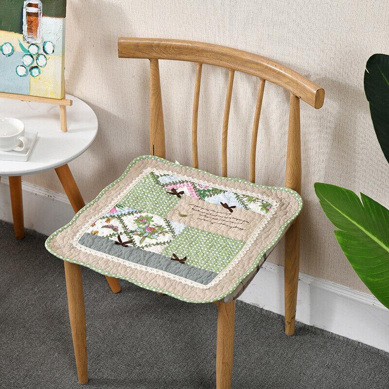 Podložka na židli s kravatami Polštář na židli Farmhouse Květinová kuchyně Jídelní sedák G