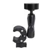 Rv Ladder Mount for Mini ABS Aluminum Alloy Multifunction Adjustable Clamp Mount for Pole RV Trailer Yacht Black