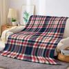 Nautisches Karomuster Flanelldecke Warm Weich Halloween Weihnachten Sofa Warm Gemütlich Dekoratives Dekor Geschenk für Alle Jahreszeiten