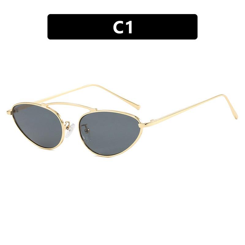 

Cat Eye Sunglasses Women 2025 Fashion Unique Small Oval Sun Glasses Trendy Metal Frame Cool Triangle Eyewear UV400