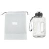 1500ml Große Kapazität Sport-Wasserflasche Tragbare Skalenmarkierung Pop-Up-Deckel Trinkhalmbecher Outdoor-Fitness Wasserspeicher