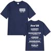 O-Oasis Live 25 Tour T-Shirts British Rock Band Vintage T-shirt Mens Clothing Cotton Casual Short Sleeve T Shirts Tops Fans Gift